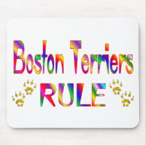 Boston Terriers Rule Mouse Mat