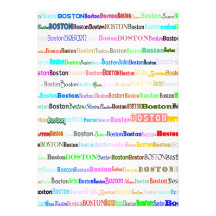 Boston Text Design II Invitation