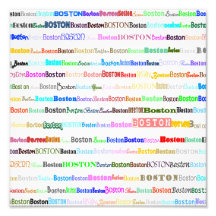Boston Text Design II Photo Print
