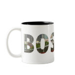 Boston Train in Letters. Mug