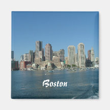 Boston Waterfront Fridge Magnet