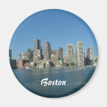 Boston Waterfront Fridge Magnet