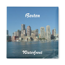 Boston Waterfront Refrigerator Magnet