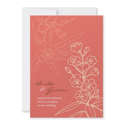 Botanica (Coral) Wedding by poptasticbride