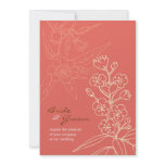 Botanica (Coral) Wedding invitations