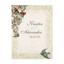 Botanica Wedding Ensemble - Cream Tan Post Card