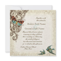 Botanica Wedding Invitation - Cream Tan