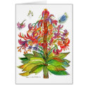 Botanical 51 Red and Green plant cards