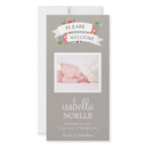BOTANICAL BABY | BIRTH ANNOUNCEMENT PHOTO CARDS
