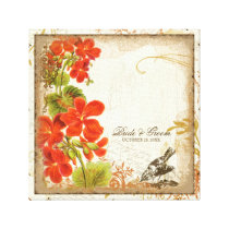 Botanical Nasturtium Wedding Gift Personalised