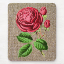 Botanical Tea Rose Mousepad