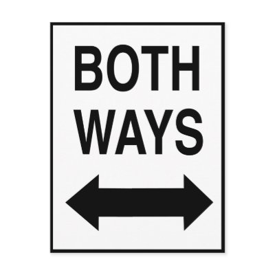 Both Ways Post Card by funoriginals