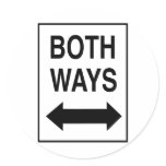 Both Ways Stickers