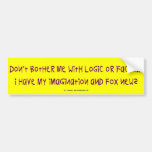 BotherImaginationFox Bumper Stickers