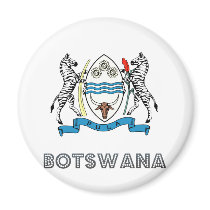 Botswana Coat of Arms Fridge Magnet