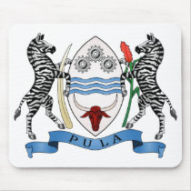 Botswana Coat of Arms Mouse Pad