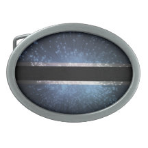 Botswana Flag Firework Belt Buckle