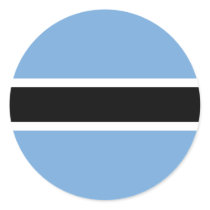 botswana round stickers