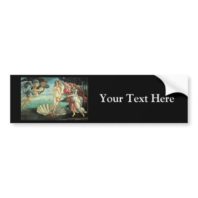Botticelli - Birth of Venus Bumper Sticker by Sexylovegifts