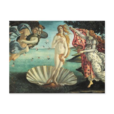 Botticelli - Birth of Venus Post Card by Sexylovegifts
