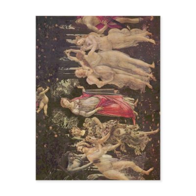 Botticelli, Sandro Fr?hling (Primavera) :  um 1485 Postcards by rahulbiswas