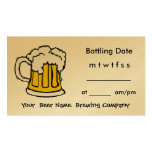Bottle Appointment Brewing Company, Bar, U-Brew Business Card