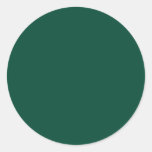 Bottle Green Round Stickers