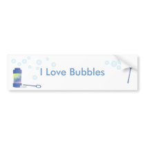 Bottle of Bubbles Bumper Stickers