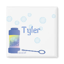 Bottle of Bubbles Refrigerator Magnets