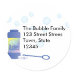 Bottle of Bubbles Round Stickers
