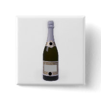 Bottle of Champagne with blank label Buttons