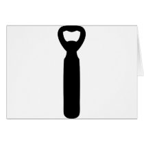 bottle opener icon greeting card