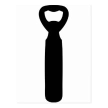 bottle opener icon postcards