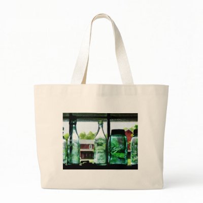 Bottles and Canning Jars Tote Bag by SusanSavad