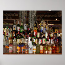 Bottles of Alcohol Poster