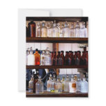 Bottles of Chemicals on Shelves Custom Invitations