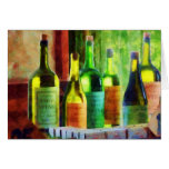 Bottles of Wine Near Window Cards
