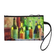 Bottles of Wine Near Window Change Purses