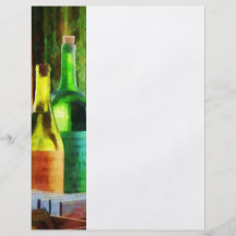 Bottles of Wine Near Window Flyers