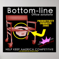 BOTTOM LINE OFFICE CHAIR POSTERS