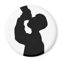 bottoms up - beer boozer magnet