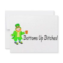 Bottoms Up Bitches Leprechaun