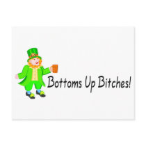 Bottoms Up Bitches Leprechaun