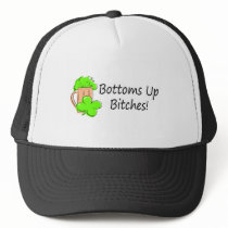Bottoms Up Bitches St Patricks Day Hats