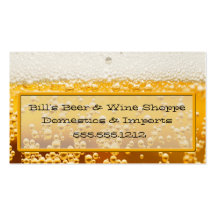 BOTTOMS UP BUSINESS CARD TEMPLATE