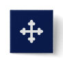 Bottony Blue Flag Pinback Button