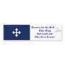 Bottony Blue Flag, Hurrah! Bumper Sticker