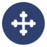 Bottony Blue Flag Stickers