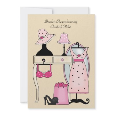 Boudoir Bridal Shower Invitation by PixiePrints
