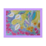 bouganvillea purple border post card